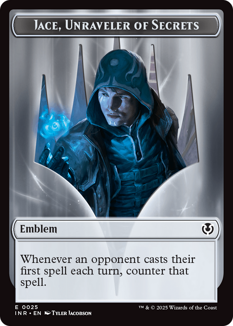 Sorcier humain // Emblème - Jace, expert en mystères jeton recto-verso [Jetons Innistrad remasterisé]