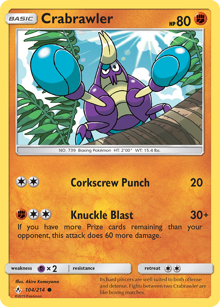 Crabrawler (104/214) [Sol y Luna: Lazos Indestructibles]