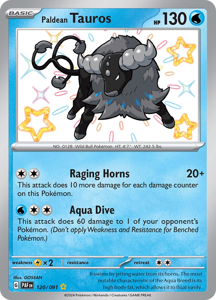 Tauros de Paldea (120/091) [Escarlata y Púrpura: Destinos de Paldea]