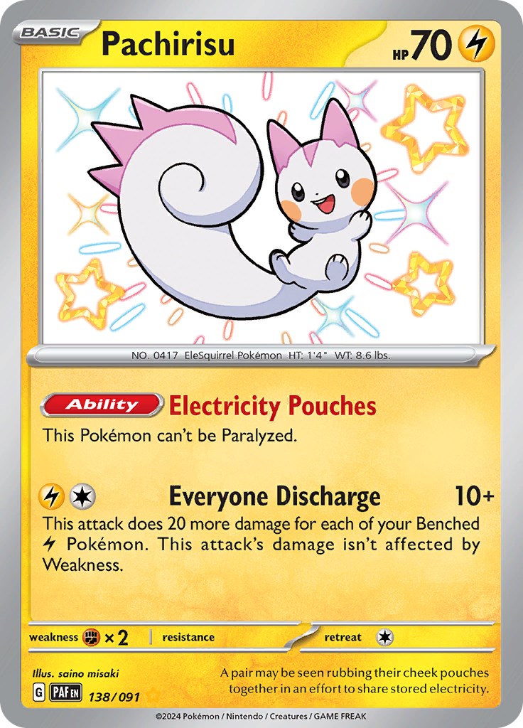 Pachirisu (138/091) [Escarlata y Púrpura: Destinos de Paldea]