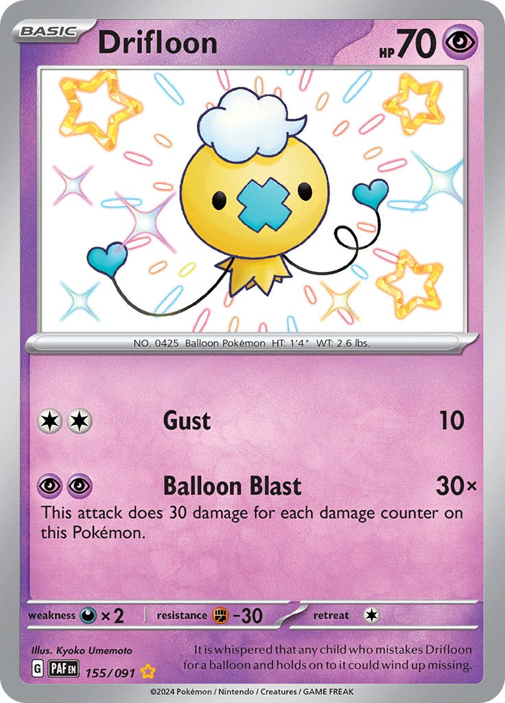 Drifloon (155/091) [Escarlata y Púrpura: Destinos de Paldea]