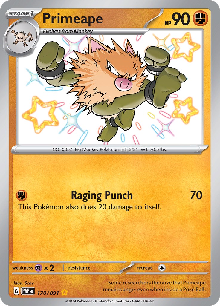 Primeape (170/091) [Escarlata y Púrpura: Destinos de Paldea]