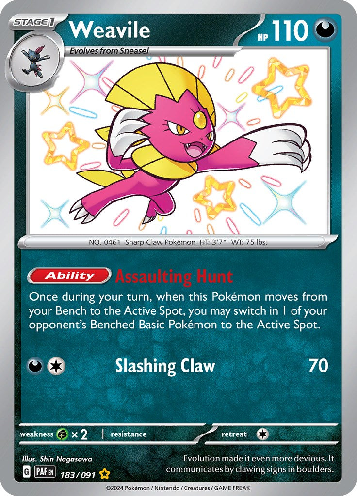 Weavile (183/091) [Escarlata y Púrpura: Destinos de Paldea]