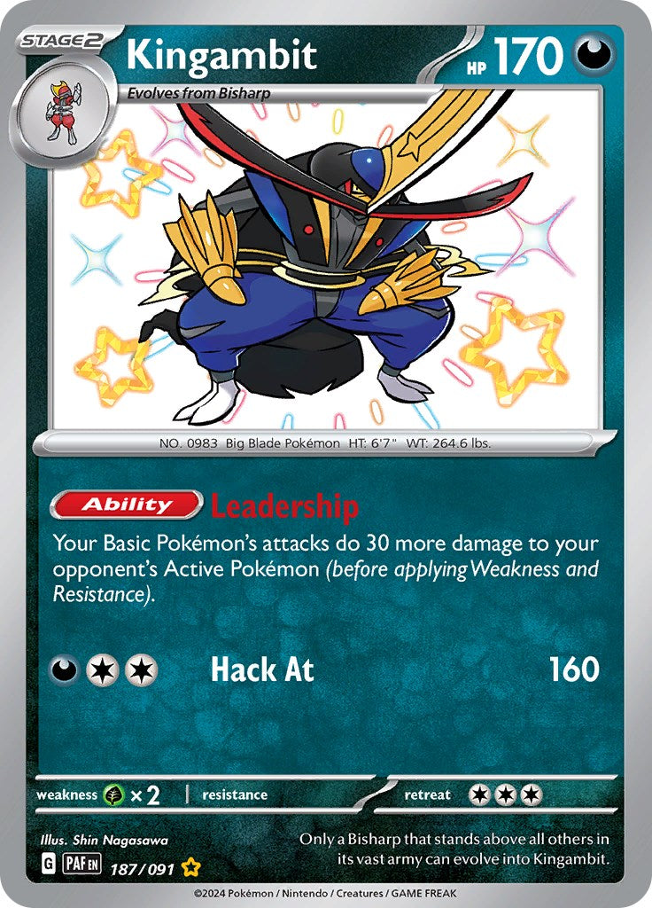 Kingambit (187/091) [Escarlata y Púrpura: Destinos de Paldea]