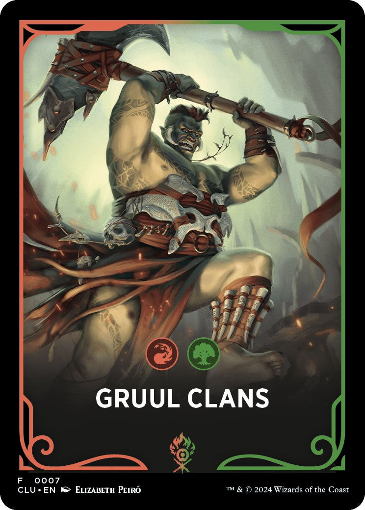 Carte à thème des Clans Gruul [Ravnica: Clue Edition Jetons]