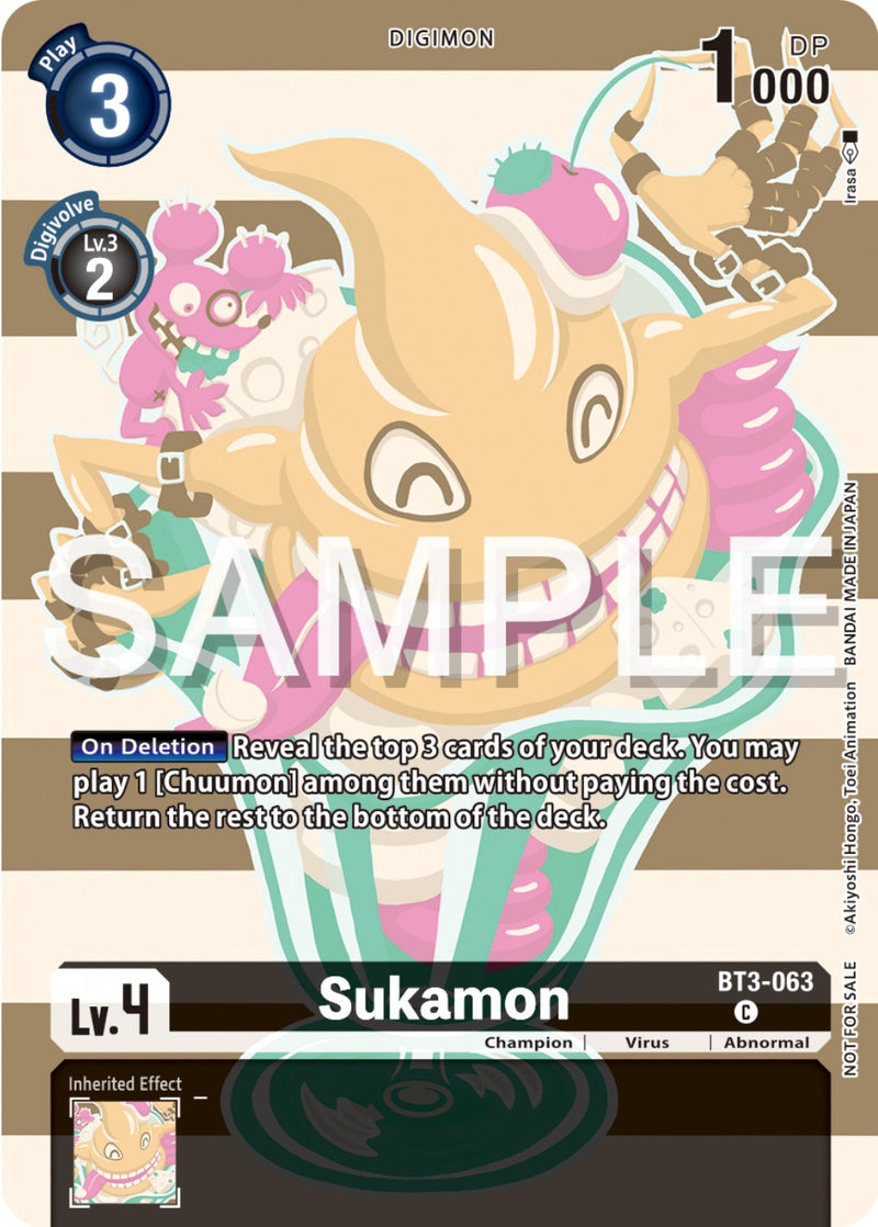 Sukamon [BT3-063] (Digimon Illustration Competition Pack 2023) [Promos de sobres de mejora especiales de lanzamiento]