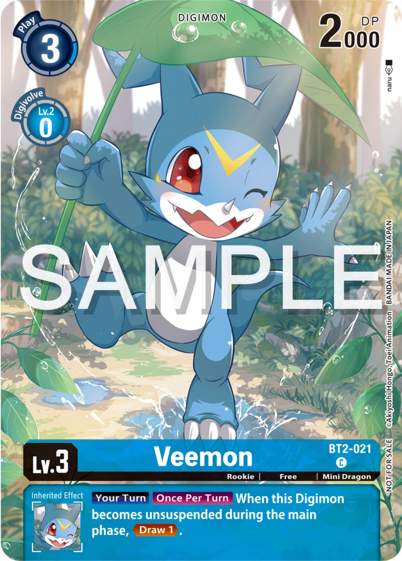 Veemon [BT2-021] (Paquete de competición de ilustración de Digimon 2023) [Promocionales del Booster especial de lanzamiento]