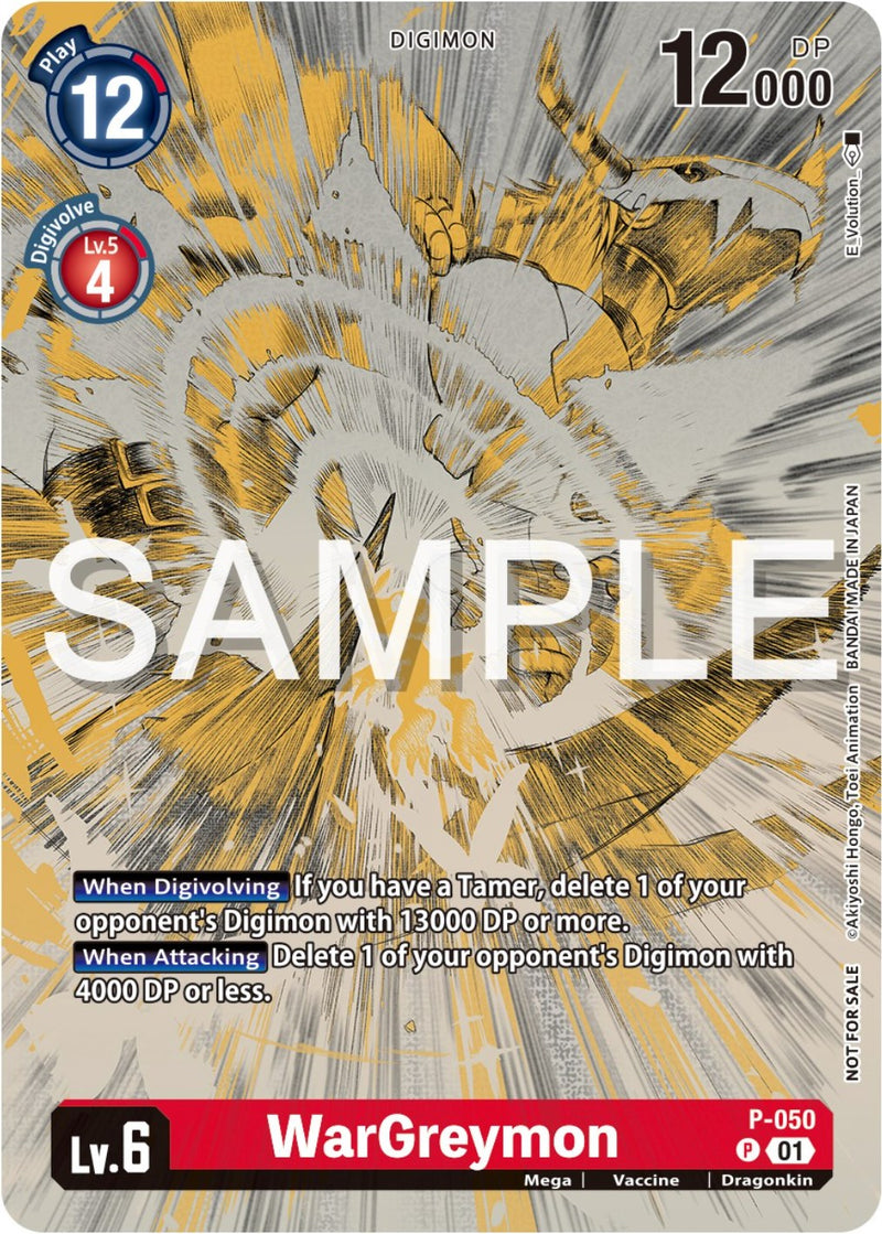 WarGreymon [P-050] (Digimon Illustration Competition Pack 2023) [Cartas promocionales]