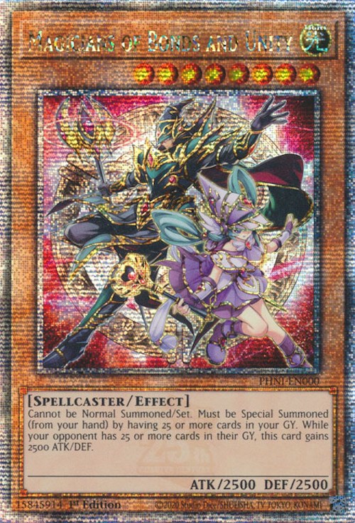 Magiciens des Liens et de l'Unité [PHNI-FR000] Secret Rare du Quart de Siècle