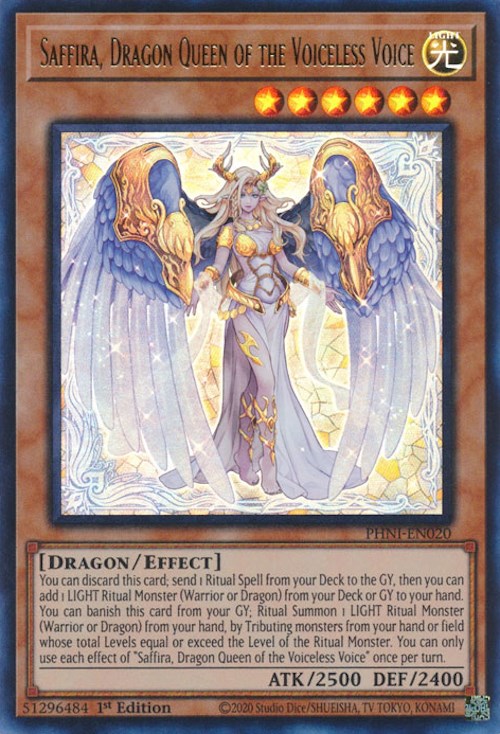 Saffira, Reine Dragon de la Voix Silencieuse [PHNI-FR020] Ultra Rare