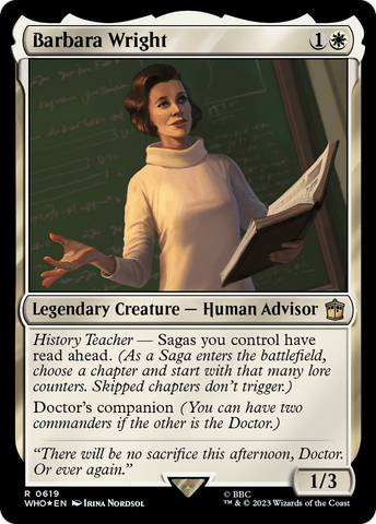 Barbara Wright (lámina sobredimensionada) [Doctor Who]