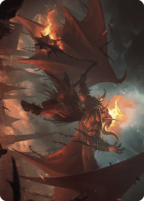 Rakdos, patron du chaos - Carte artistique (22/49) [Série artistique Meurtres au manoir Karlov]