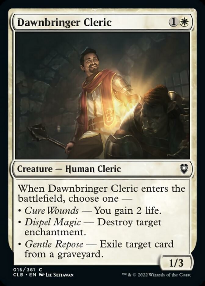 Clerc de l'aube [Commander Legends : Battle for Baldur's Gate]