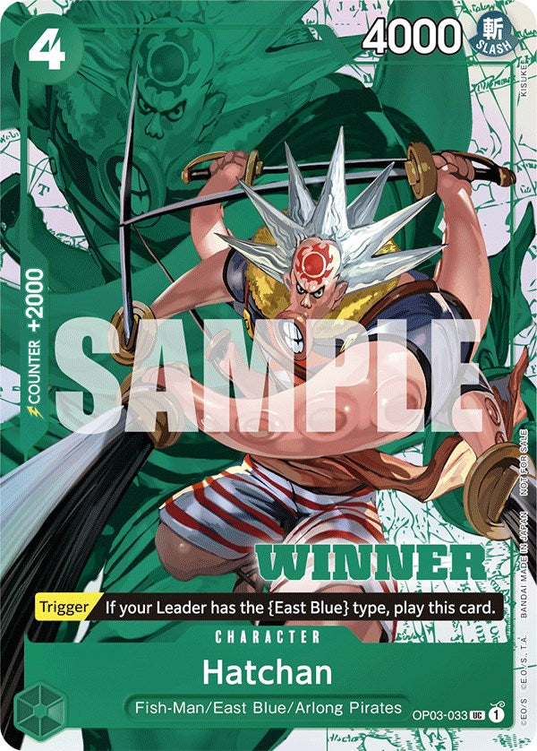 Hatchan (Winner Pack Vol. 6) [Cartas promocionales de One Piece]