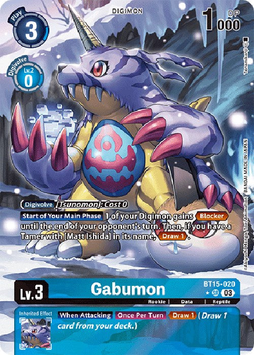 Gabumon [BT15-020] (Arte Alternativo) [Exceed Apocalypse]
