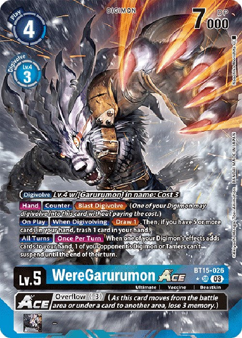 WereGarurumon Ace [BT15-026] (Arte Alternativo) [Exceed Apocalypse]