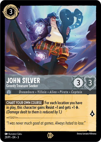 John Silver - Codicioso Buscador de Tesoros (29) [Cartas Promocionales]