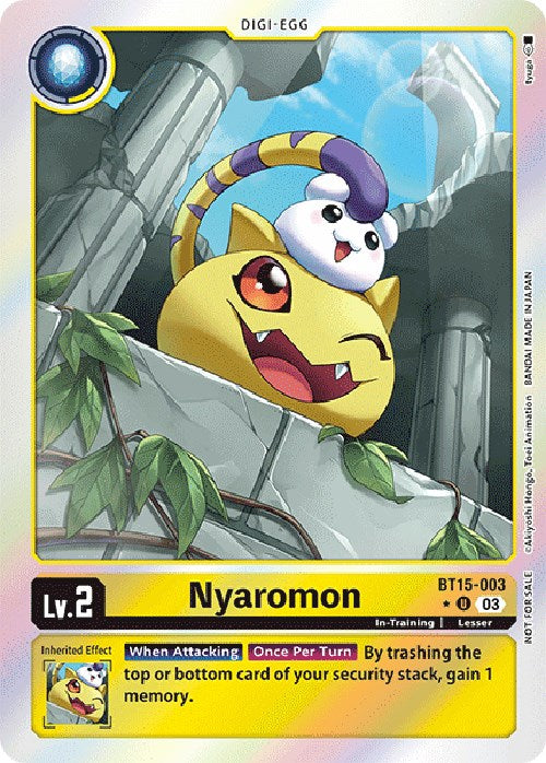 Nyaromon [BT15-003] (Paquete de Promoción de Exceed Apocalypse) [Promos de Exceed Apocalypse]