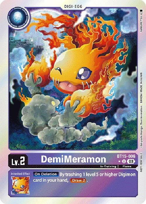 DemiMeramon [BT15-006] (Paquete Promocional Exceed Apocalypse Box) [Promos de Exceed Apocalypse]