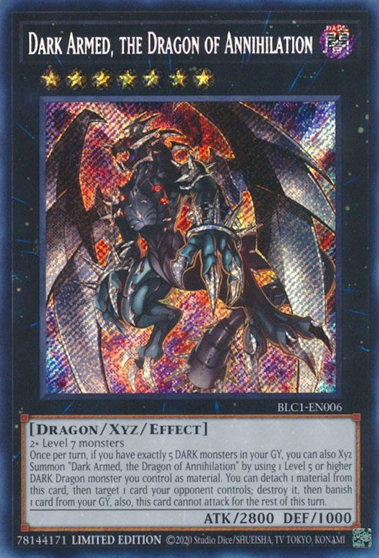 Dragon Armé des Ténèbres, le Dragon de l'Annihilation [BLC1-FR006] Secret Rare
