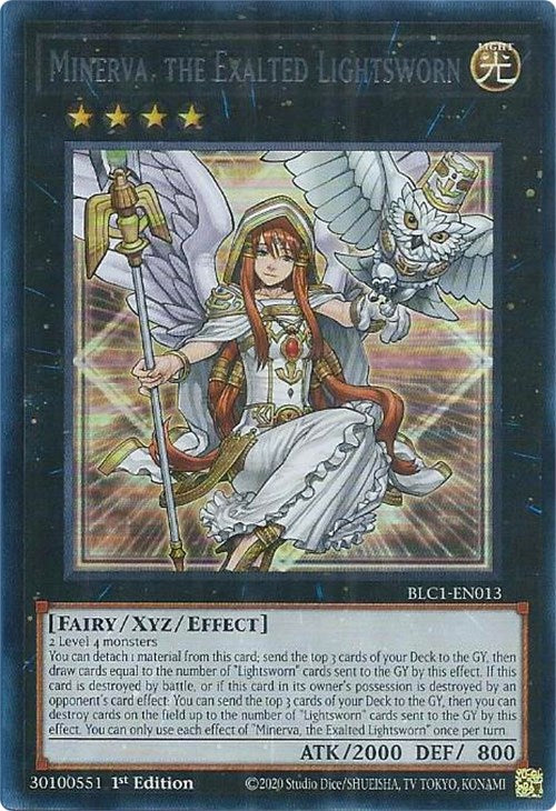 Minerva, the Exalted Lightsworn (Argent) [BLC1-EN013] Ultra Rare