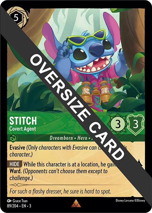 Stitch - Agente Encubierto (Tamaño Grande) (89//204) [Into the Inklands]