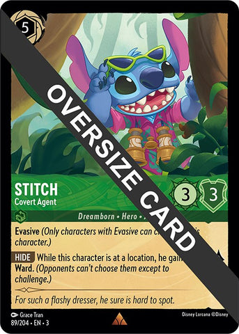 Stitch - Agente Encubierto (Tamaño Grande) (89//204) [Into the Inklands]
