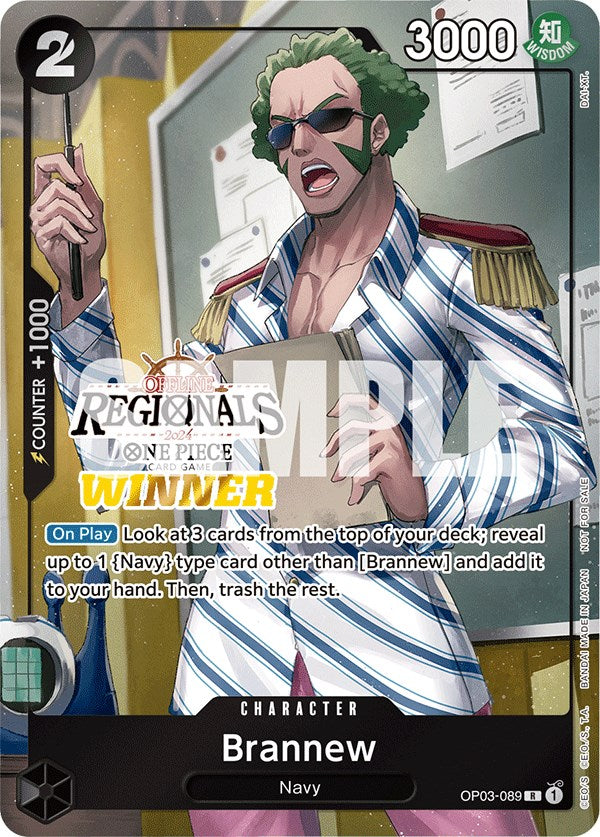 Brannew (Regional fuera de línea 2024) [Ganador] [Cartas promocionales de One Piece]