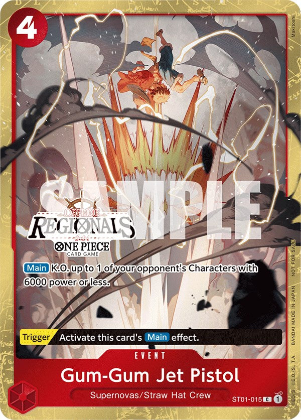 Pistola a Chorro Gom-Gom (Regional Presencial 2024) [Participante] [Cartas Promocionales de One Piece]