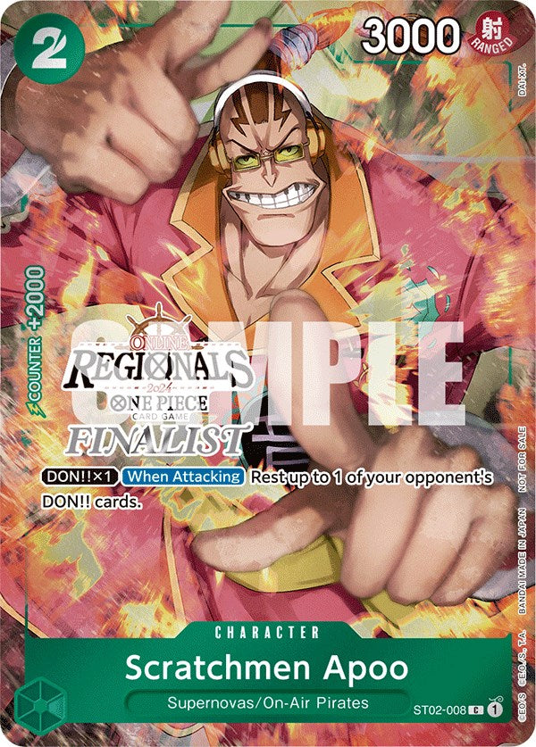 Scratchmen Apoo (Regional Online 2024) [Finalista] [Cartas Promocionales de One Piece]
