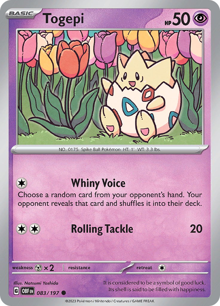 Togepi (083/197) [Escarlata y Púrpura: Llamas Obsidianas]