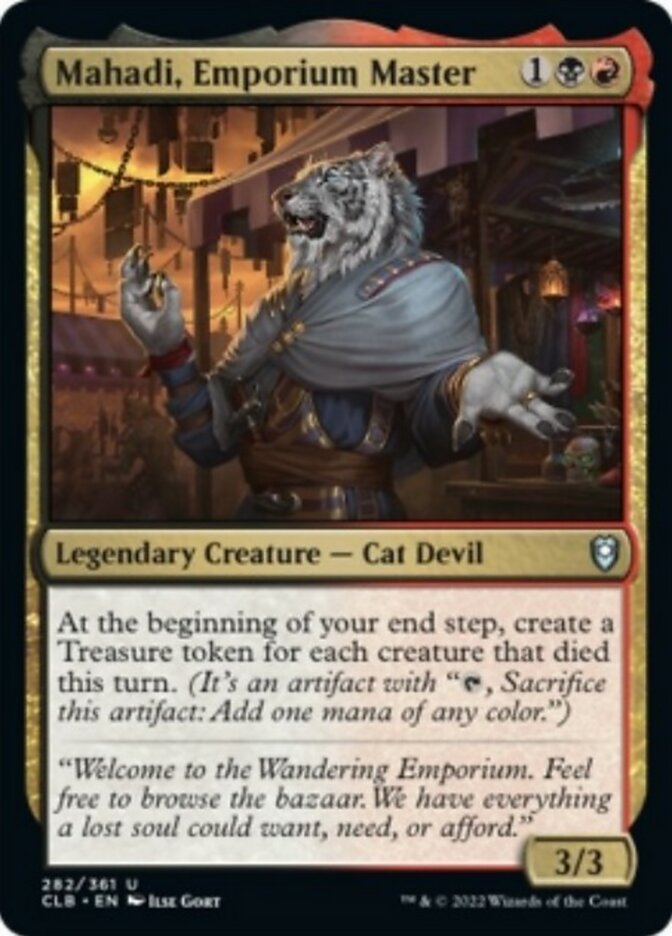 Mahadi, maître de l'emporium [Commander Legends : Battle for Baldur's Gate]