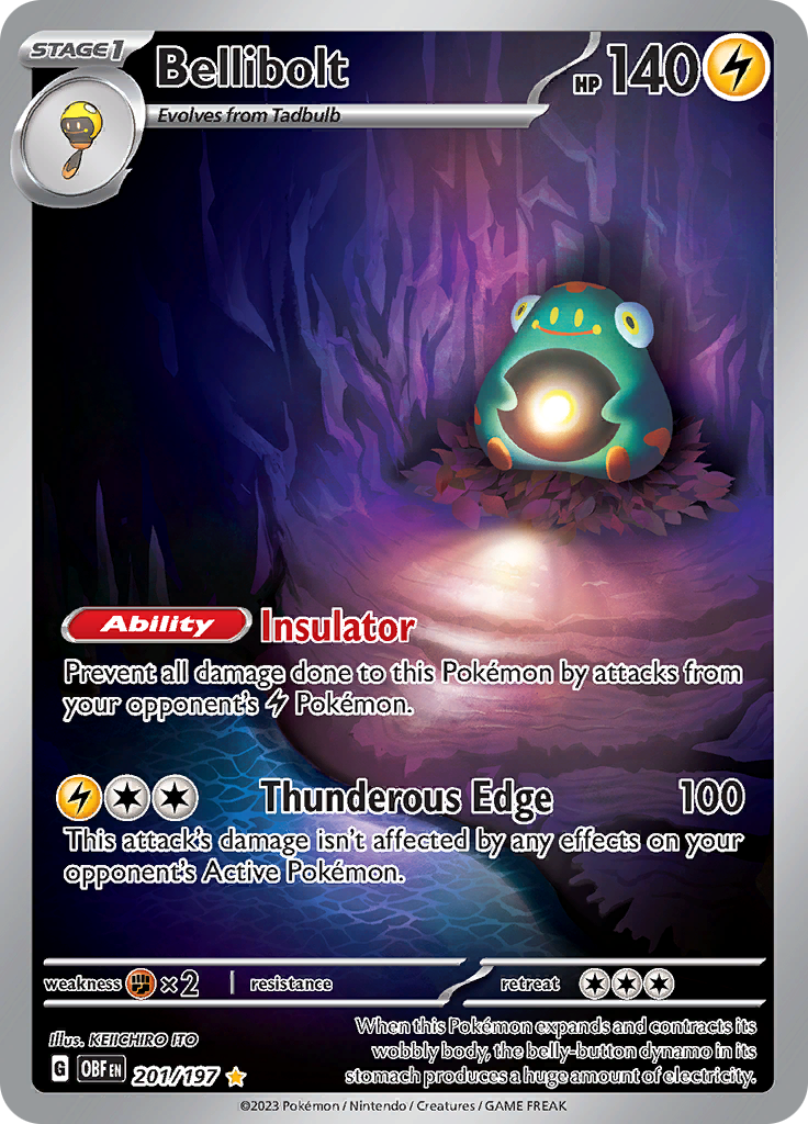 Bellibolt (201/197) [Escarlata y Púrpura: Llamas Obscuras]