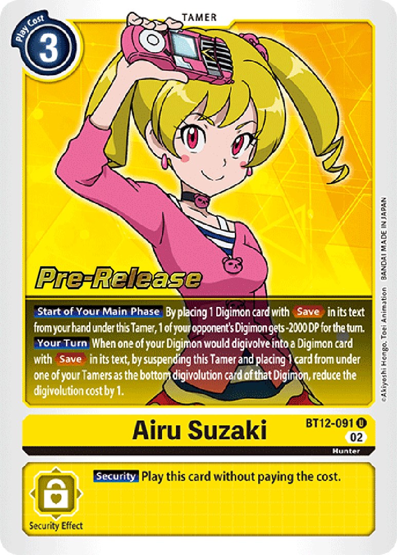 Airu Suzaki [BT12-091] [Cartas de prelanzamiento de Through Time]