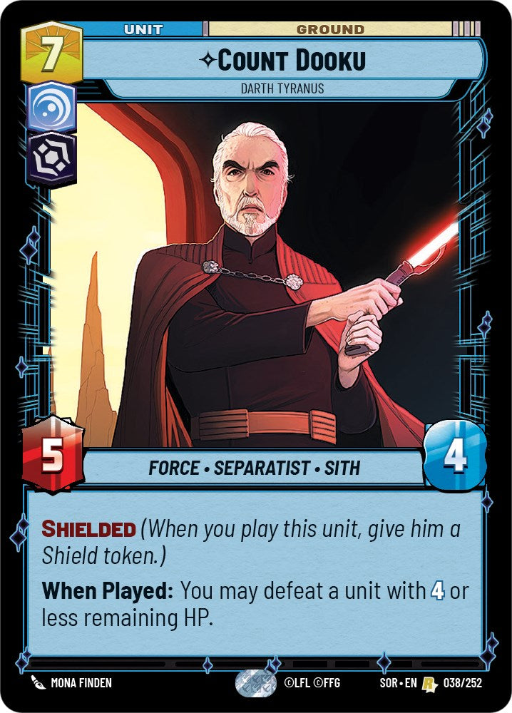 Comte Dooku - Dark Tyranus (038/252) [Étincelle de rébellion]