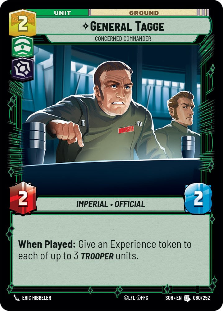 Général Tagge - Commandant Inquiet (080/252) [Étincelle de rébellion]