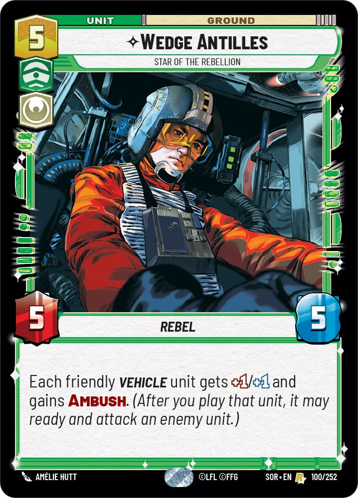 Wedge Antilles - Étoile de la Rébellion (100/252) [Étincelle de Rébellion]