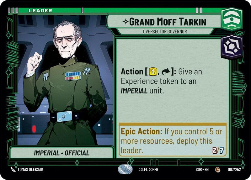 Grand Moff Tarkin - Gouverneur d'Oversector (007/252) [Étincelle de Rébellion]