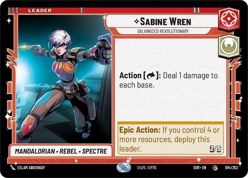 Sabine Wren - Révolutionnaire galvanisée (014/252) [Étincelle de rébellion]