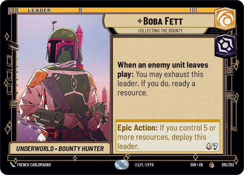 Boba Fett - Collecting the Bounty (015/252) [Étincelle de rébellion]