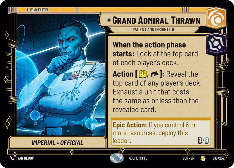 Grand Amiral Thrawn – Patient et Perspicace (016/252) [Étincelle de Rébellion]