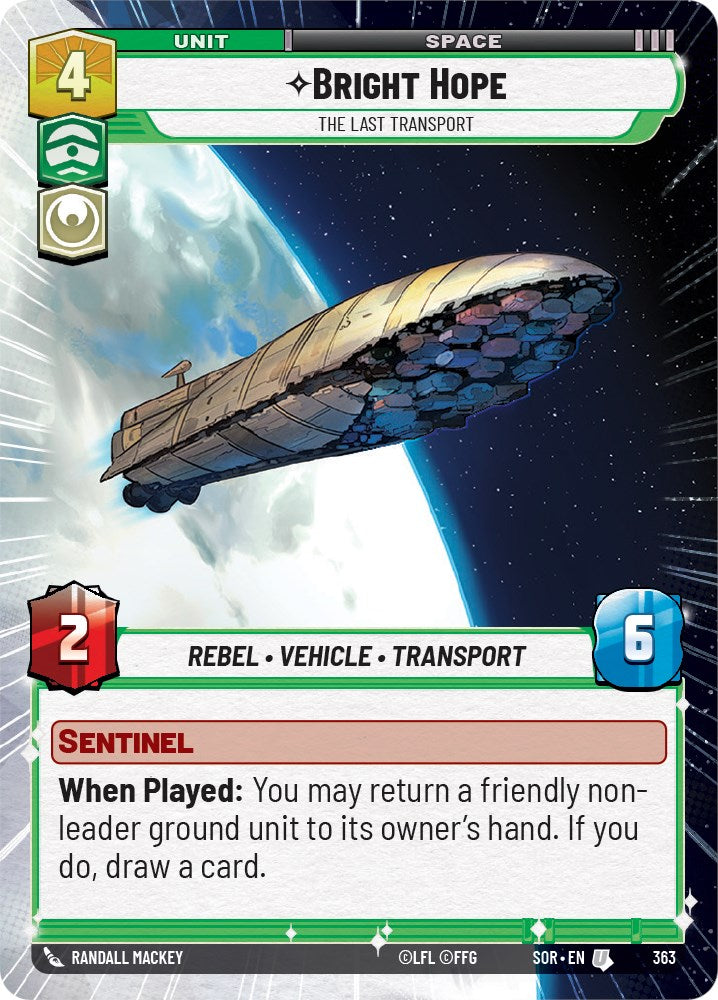 Espoir lumineux - Le Dernier Transport (Hyperespace) (363) [Étincelle de rébellion]