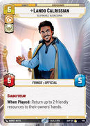 Lando Calrissian - Homme d'affaires responsable (Hyperspace) (459) [Étincelle de rébellion]