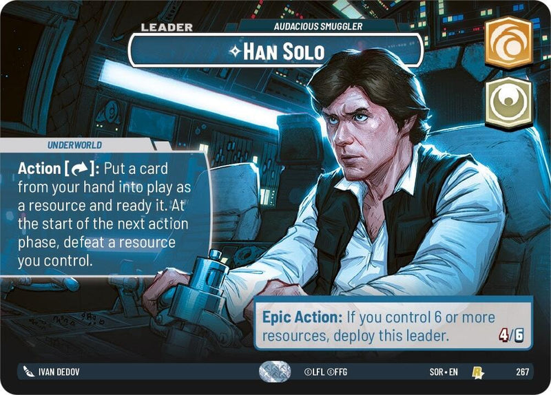 Han Solo - Contrebandier Audacieux (Présentoir) (267) [Étincelle de Rébellion]