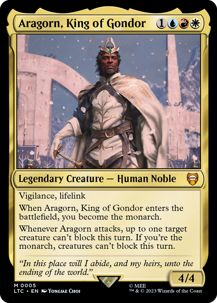 Aragorn, roi du Gondor [Magic : Le Seigneur des Anneaux - Chroniques du Milieu]