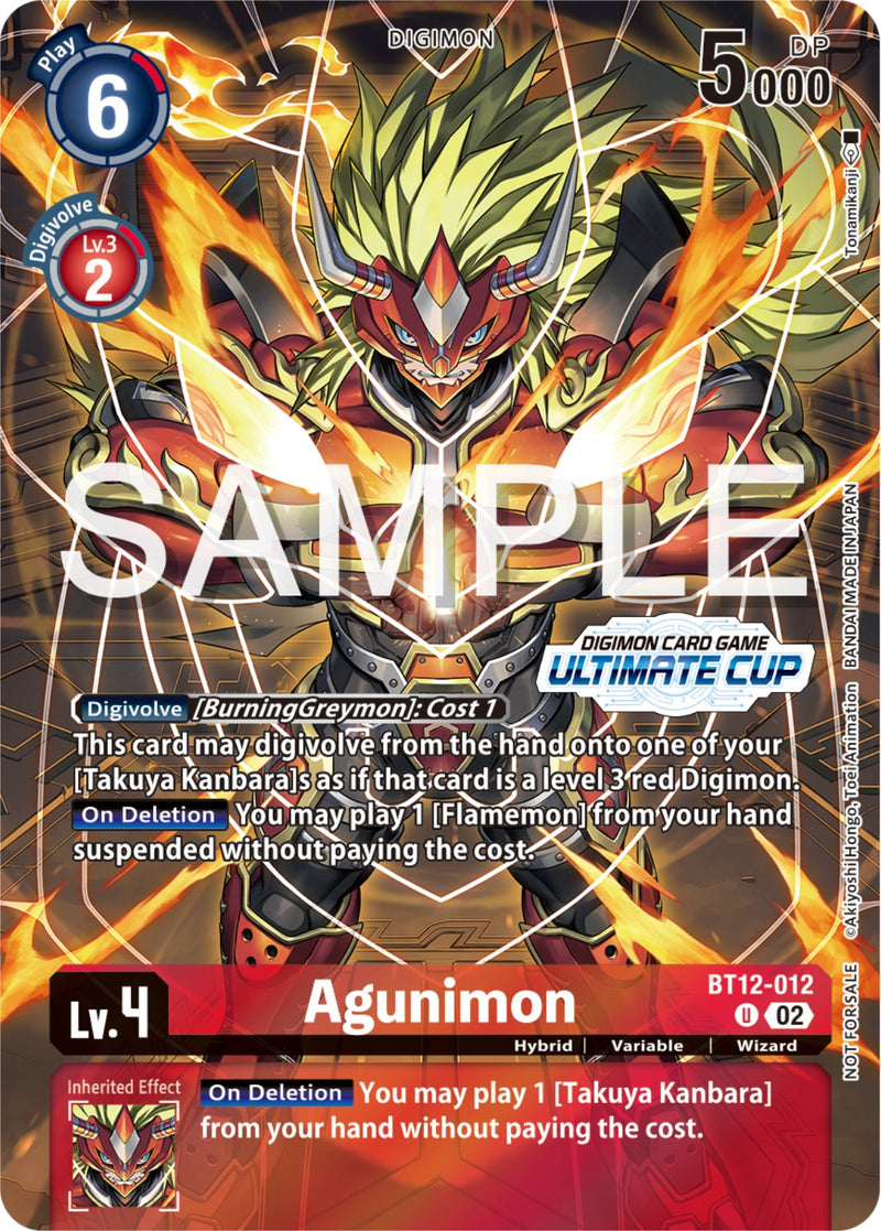 Agunimon [BT12-012] (Copa Definitiva 2024) [Promos de A Través del Tiempo]