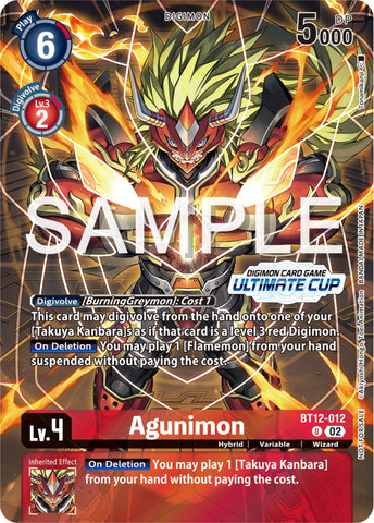 Agunimon [BT12-012] (Copa Definitiva 2024) [Promos de A Través del Tiempo]