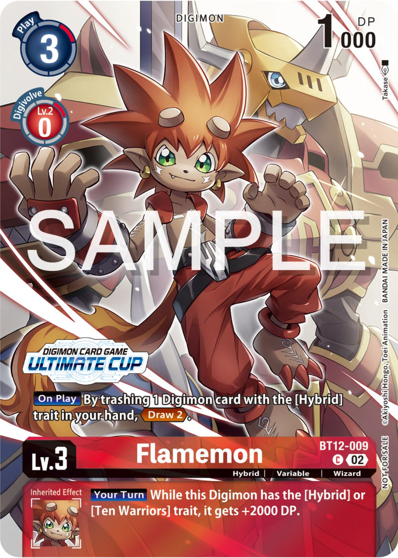 Flamemon [BT12-009] (Copa Definitiva 2024) [Promociones A Través del Tiempo]