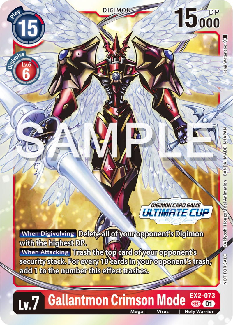 Gallantmon Modo Carmesí [EX2-073] (Copa Definitiva 2024) [Promos de Riesgo Digital]