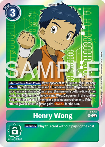 Henry Wong [ST17-10] [Mazo de Inicio: Set de Mazo Avanzado Doble Tifón]